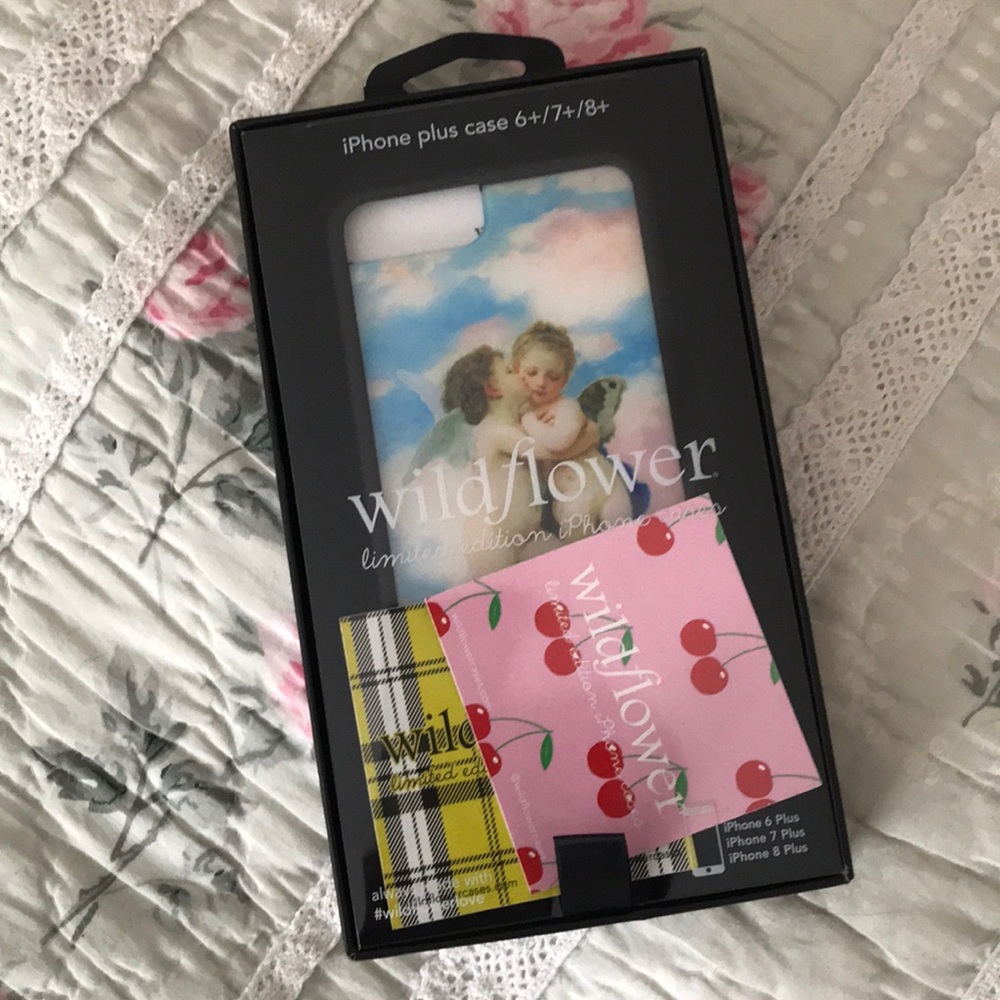 Brand new unopened wildflower iPhone + angel case